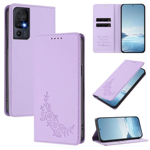 �X�}�z�P�[�X �Ή��@�� for TCL 40 SE/XL / 40T,�Ή��@�� for Lively Jitterbug Smart4�yRFID�u���b�N�z�y�J�[�h�z���_�[�t�����z �}�O�l�b�g�J�� �X�^���h�@�\�t���z�X�}�z�P�[�X Purple