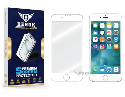 Image of Military-Grade Tempered Glass Screen Protector for iPhone 7 [Pack of 1] | HD Clear, Edge-to-Edge Coverage, Scratch Resistant, Case Friendly with Easy Installation Kit(WHITE)