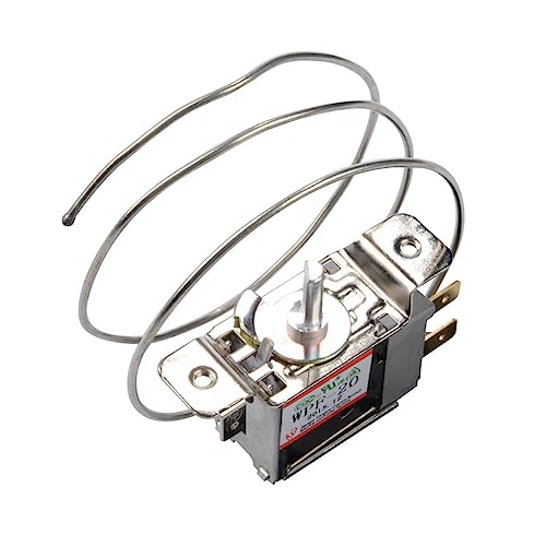 RUIAN Mini Fridge Thermostat, 2 Pin Fridge Freezer Thermostat Refrigerator Cold Temperature Control Universal WPF-20（Freezer Model）
