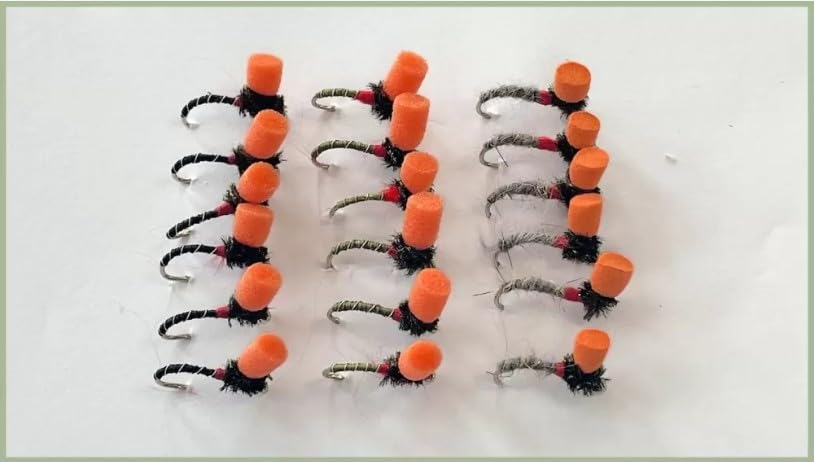 18 Pack Indicator Suspender Buzzers, Choice of Sizes, fly fishing (18, Mixed)