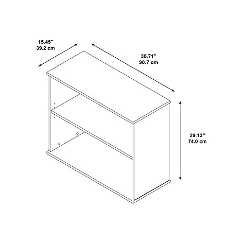 Bush Business Furniture Small 2 Shelf Bookcase in Hansen Cherry, Low Bookshelf for Home Office or Living Room - Image 5