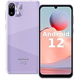 Ulefone Note 6T Handy Ohne Vertrag (2022) Android 12 4G Smartphone 64GB ROM 3GB RAM 128GB Erweiterbar 6,1 Zoll HD+ Quad-Core 13MP+5MP Kamera 3300mAh Dual SIM Handy/3 Karte Slots/Face ID/GPS - Violett