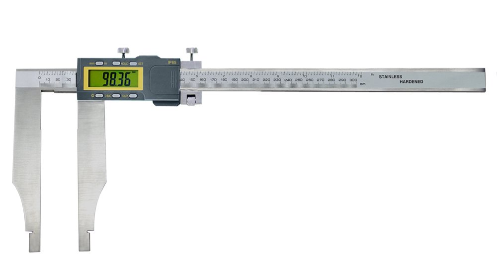 Calibre digital de precisión, 300 mm, protección IP 65, sistema de medición inductiva DIN 862