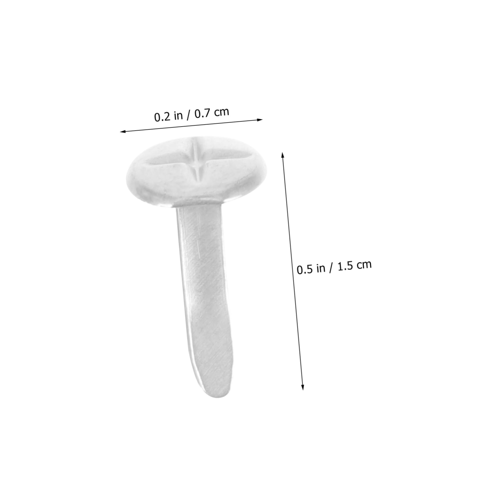 SOESFOUFU Scrapbooking Paper Fasteners 100pcs Decorative Nails Metal Paper Craft Nails