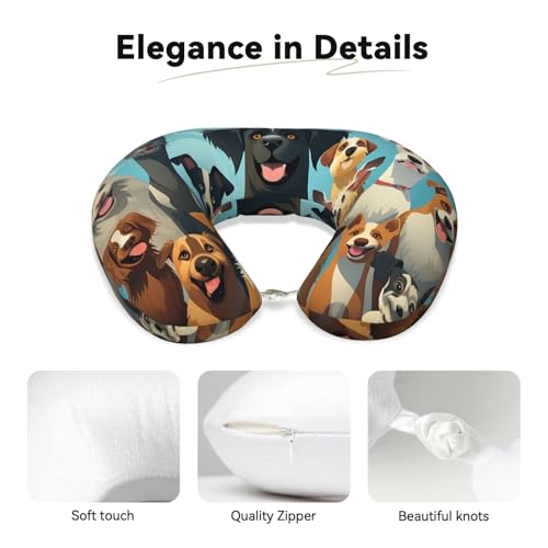 Almohada para cuello de viaje espuma viscoelástica ergonómica miniatura 3