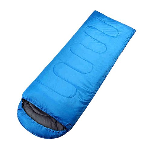 IFLYIING Outdoor Ultra-Compactable Lightweight Sleeping Bag; Camping Envelope Sleeping Bags with Compression Bag (Blue)