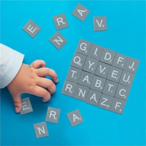 Wooden Letter Tiles for Crafts 300PCS 18x20mm miniatura 4