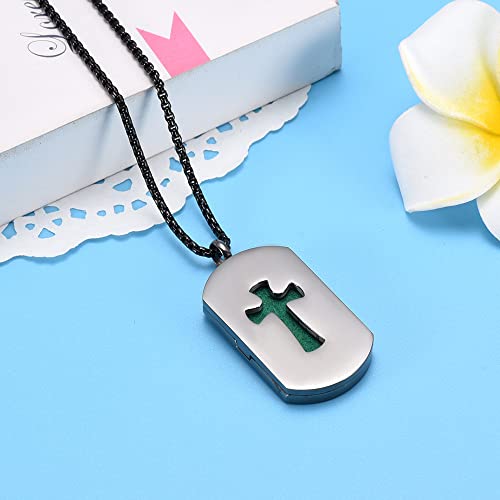 Collar difusor aromático eléctrico aroma cruz acero inox miniatura 2