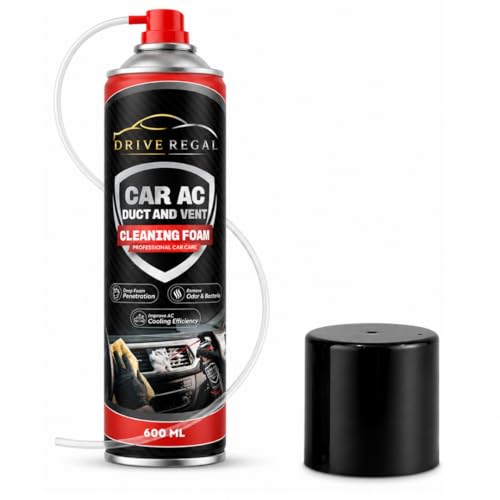 Image of Car AC Vent Cleaner Spray 600ml |Multipurpose & Car AC Cleaner Spray Foam for Deep Cleaning | | Removes Dust, Odor & Germs |AC Cleaning Foam for Vents & Dashboard | No Wash Interior Cleaner