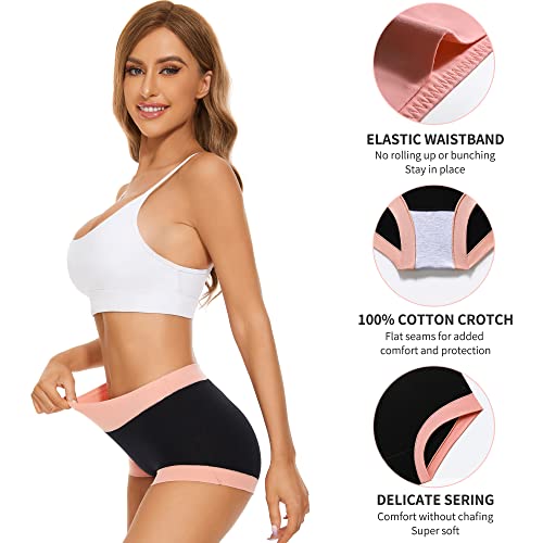 Migbean Cotton Boy Shorts Underwear For Women - Womens Boy Shorts Underwear,Boyshorts Panties For Women,Underwear Women #TOP3