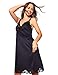 Ilusion 2012 - Slip Dress for Women – Anti-Static Fabric, Adjustable Straps, Loose Fit – Underdress Slip, No Show Lines - Black, Size 38
