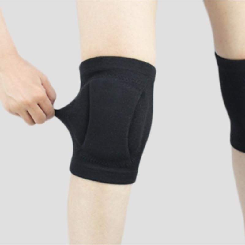 Exercise, protection Thickened Sponge Anti-collision Knee Pads Roller Skating Protective Gear Sports Knee Pads for Fitness, cycling, running, playing football(Medium)