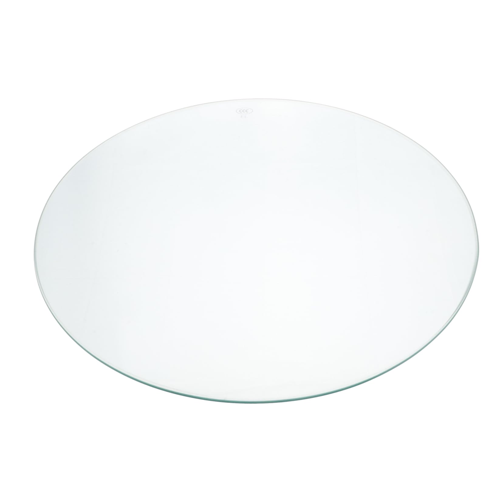 Tablette verre tempéré table ronde transparent - Plateau de rechange pour salon et bureau