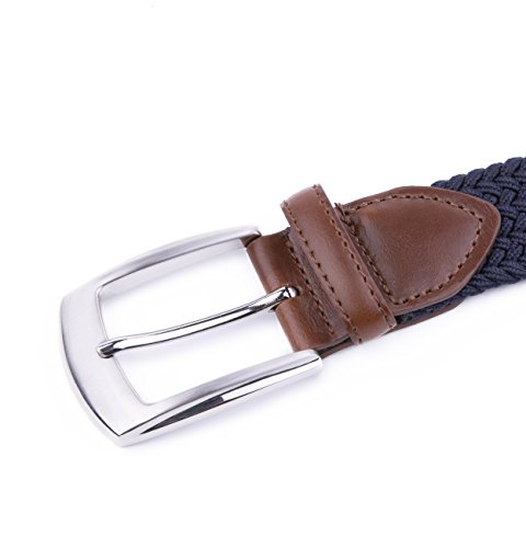 Image of Fabio Valenti Canvas Elastic Fabric Woven Stretch Braided Belts for Men Women Junior with Multicolored /Full Sizes