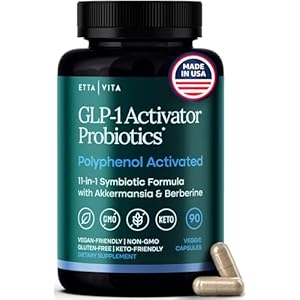 GLP-1 Supplement for Weight Loss & Appetite Control for Men and Women with Akkermansia, Berberine, Inulin, EGCG, Resveratrol, Hops, Polyphenols – Supports Digestion, Hunger, Cravings, Gut Health