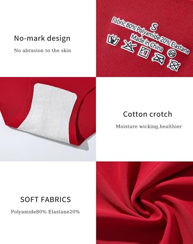 No Show High Waisted Underwear for Women 6 Pack Seamless Panties3