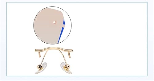 Miniatura 2 de Accesorios para gafas sin montura, puente nasal, almohadillas para la nariz, tornillo y destornillador para lentes de lectura de vidrio..