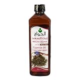 Egyptian Pharaoh Pure & Natural Organic Cyperus Oil Saad Cold Pressed Al Hawaj Elhawag El Hawag Concentrated Crude Perfect Extra Hair & Skin ( 1 Pack = 17.64 oz / 500 ml ) زيت السعد الحواج