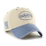 47 Herren NFL Breaking Trail Clean Up Verstellbare Mütze, New York Giants, Khaki, Einheitsgröße