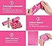WDFAACK Biodegradable Dog Poo Bags with Holder-240 Large Poop Bags, Corn Starch Blended Compostable Bag, Extra Thick Strong Leak Proof Waste Bag for Dogs (Pink)