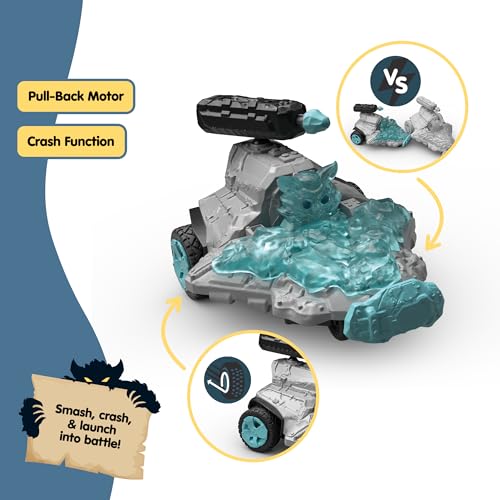 Image of Schleich Eldrador Creatures - 15PC Ice Jet Vehicle with Mini Creature Playset - Kids Ages 7+ | 42664 | Monster Figurine, Battle Creature Toy for Boys 7+, Fantasy Beast, Action Figure Gifts, Screen-Free Imaginative Pretend Play