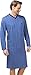 Produktbild hajo Herren Nachthemd mit V-Ausschnitt - 53459, Jeans, 62, Farbe:Jeans, Größe:50