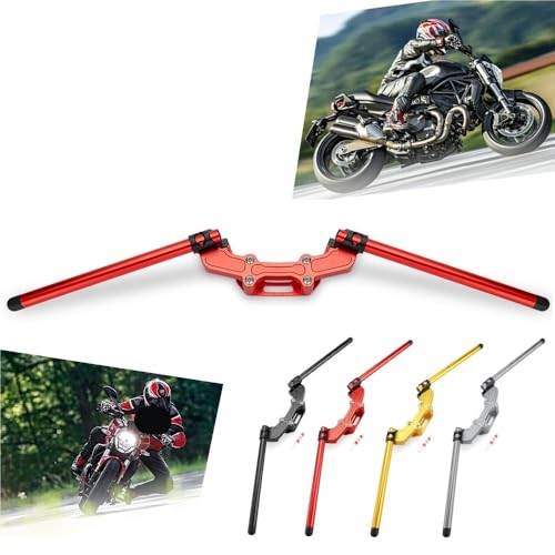 Barra manillar ajustable con clip de motocicleta para Monster 821 y 1200 S 4