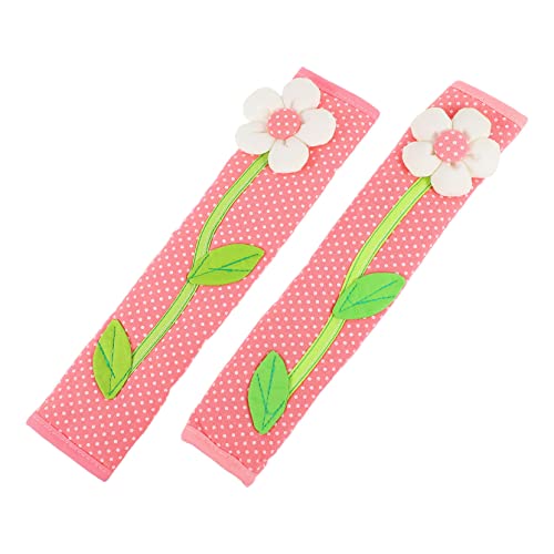 Mikikit 2 piezas Cubre Manillas para Puerta de Frigorífico de Tela Floral Lavable Protector Antimanchas para Electrodomésticos de Cocina Color Rosa