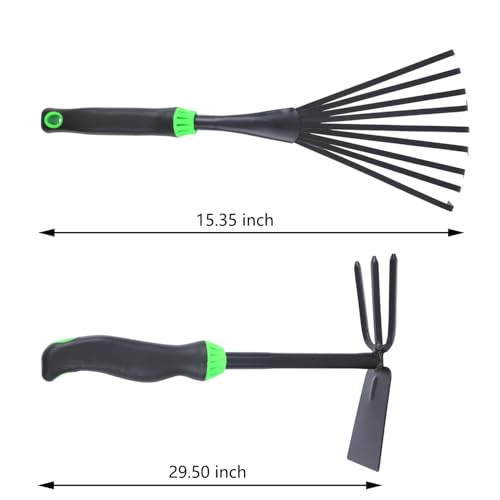 Set de utensilios de jardinería de aluminio de 7 piezas miniatura 6