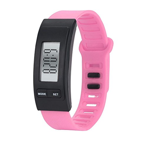 Relojes Unisexo,LMMVP Correr Paso Reloj Pulsera podómetro Contador de calorías Digital LCD Caminando Distancia (D)