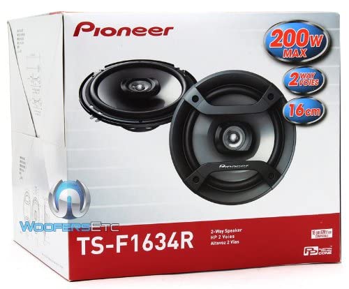 Pioneer Ts-F1634R 6.5" 200W 2-Way Speakers #TOP4