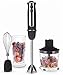 Hand Blender 4 In 1 Immersion Blender Stick Blender with 500ml Food Grinder 600ml Container Ideal for Smoothie Baby Food and Sauces 600W