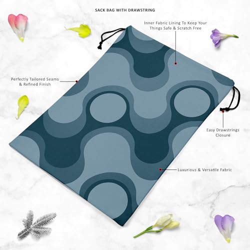 Image of ArtzFolio Abstract Retro D3 | Reusable Sack Bag | Bag for Gym, Storage, Vegetable & Travel