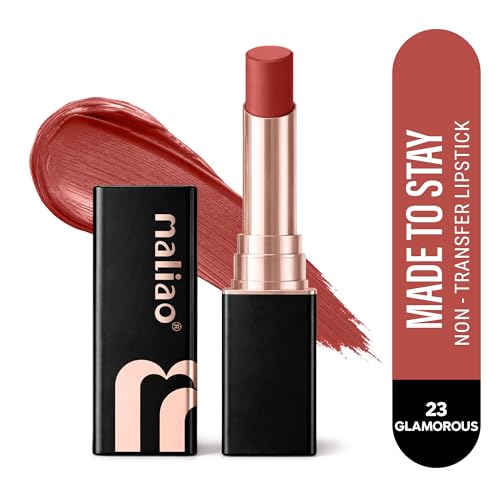 Image of Maliao Made To Stay Lipstick | Non-Transfer Lipstick | Matte Finish | Long-Lasting & Smudge-Proof Formula | Comfortable All-Day Wear | Glamorous | 3.8g