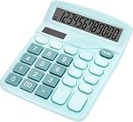Basic Standard Calculators 12-Digit, Desktop Calculators with Big Button, Standard Function Calculator with Large LCD Display for Office, Home & Business Use, Automatic Sleep