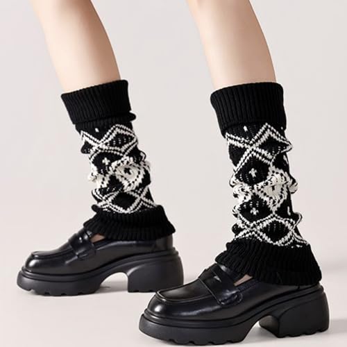 Image of Knitted Leg Warmers,womens leg warmers,Socks Long Yoga Ankle Warmers Women's Wool Warm Boot Socks