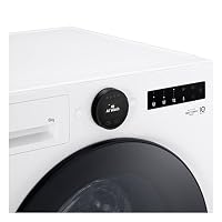 LG F4WX808YC Waschmaschine (8 kg, Energieklasse A-20%, 1.350 U/Min.) mit AI Wash, Easy-Touch Drehregler, TurboWash 360, Weiß – Ansicht 4