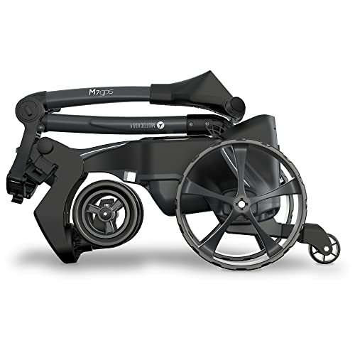 Motocaddy M7 GPS Remote Touchscreen Electric Cart Bundle with Holders for Umbrella/Scorecard/Drink, Device Cradle, Volvik Leather Belts, M Series Caddy Seat, 5 Ball Markers - Thumbnail 5