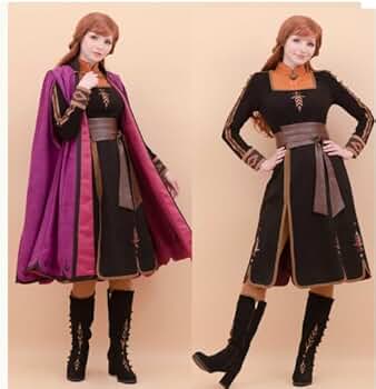 アナと雪の女王2 冒険アナ衣装/ブーツ/トートバッグ/ウィッグセット