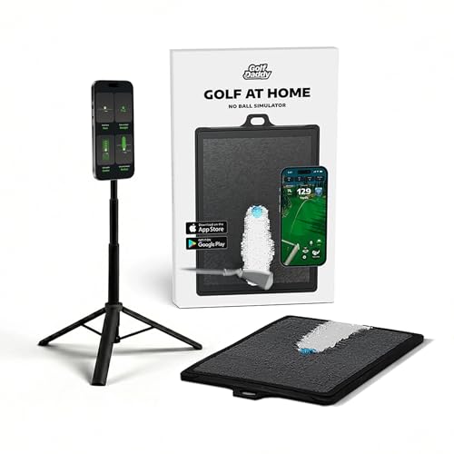 Indoor Golf Simulator with AI Swing Analyzer & Practice Mat