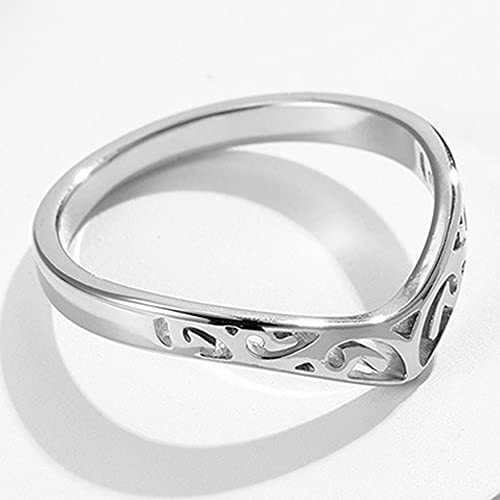 Jude Jewelers Stainless Steel Knot Pattern Chevron Style Wedding Promise Statement Anniversary Valentines Ring4
