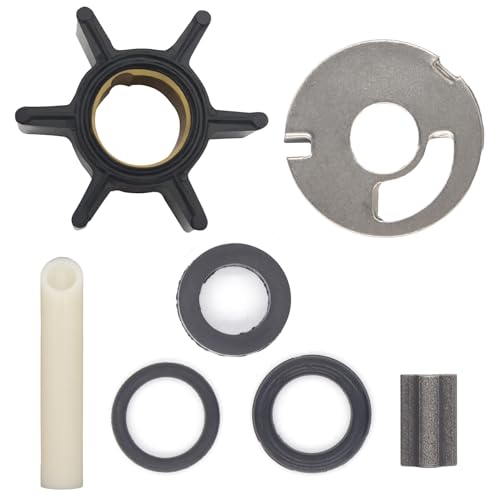 Image of QuickMarine 89981T1 Water Pump Impeller Repair Kit for Mercury Marine 4-9.8 HP Outboard Motors Replacement 47-89981Q1 Sierra 18-3239 Boat Engine