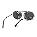 Sunglasses Side Shield Steampunk Vintage Cool UV Protection Round Glasses For Women&Men