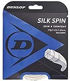 Dunlop Unisex-Adult 624828 Tennis String Silk Spin 12m Set 122mm 1Stück, Natural, One Size