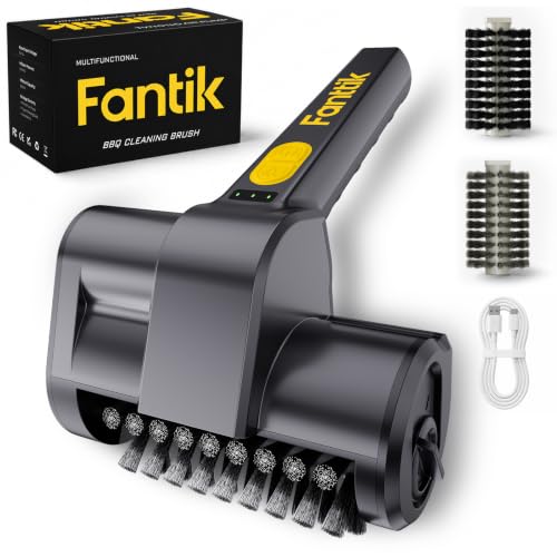 Fantik Electric Grill Brush, Cordless Rechargeable BBQ Grill Cleaner
