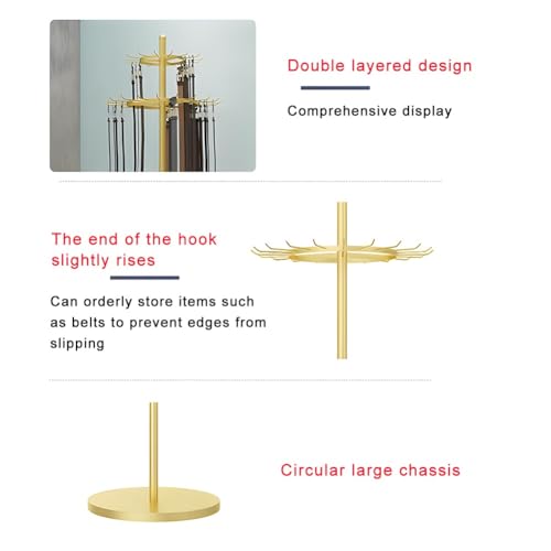 Organizador de corbatas de doble capa, soporte de metal para bufandas, cinturones, chales, bolsos, ahorro de espacio para armario, centro comercial u hogar