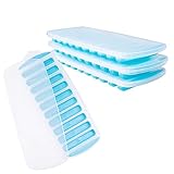 Ice Cube Tray with Lid,Ice Trays,Silicone Ice Cube Tray,Pop Out Ice Cube Tray,Reusable Ice Stick Tra