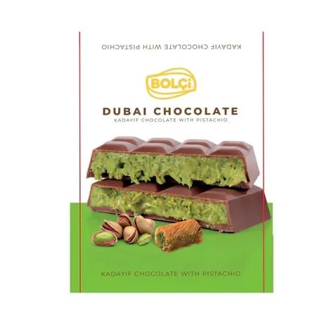 Dubai Schokolade mit Pistazien und Kadayif Füllung 100g