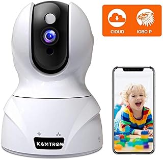 Security Camera 1080P Pet Camera - KAMTRON WiFi Home Security System for Office/Ba