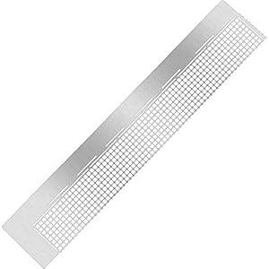 Whaline Diamond Drawing Ruler Mesh Ruler Grid Diamond Drawing Tool Stainless Steel Ruler Diamond Drawing Accessories with 520 Blank Grids for Diamond Drawing Round Full Drill & Partial Drill